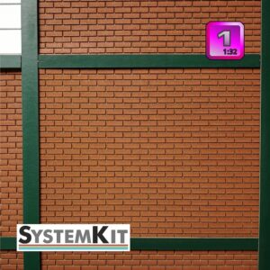 Klinkermauer-Set A1 ziegelrot – Spur 1 – SystemKit