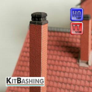 Schornstein-Set B (einzügig) H0/TT – KitBashing