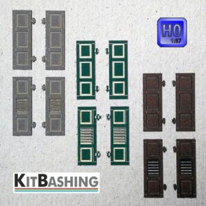 Fensterladen Set A1 – H0 – KitBashing