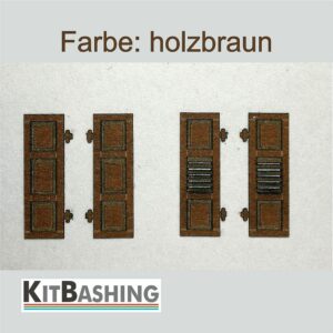 Fensterladen Set B – H0 – KitBashing