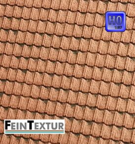 Flämische Hohlpfannen Dachziegel als Bastelplatte für H0 Modellbau
