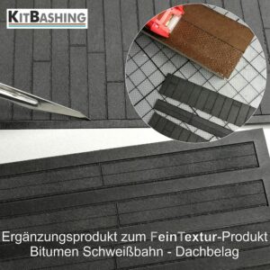 Bitumen Firstbahnen Set H0 – KitBashing