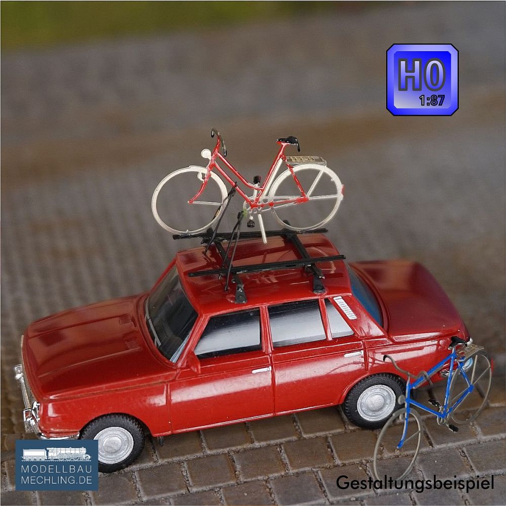 Fahrradträger – Messing Bausatz H0 – Modellbau-Mechling
