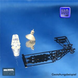 Gaslaterne Wandmontage – Bausatz H0 – Modellbau-Mechling