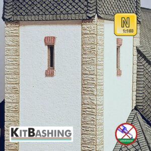 Hauseck-Lisenen symmetrisch kalkstein – N – KitBashing