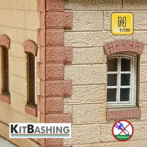 Hauseck-Lisenen asymmetrisch buntsandstein – N – KitBashing