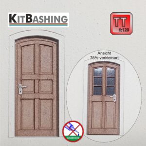Bogentüren Set A eiche – TT – KitBashing